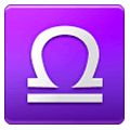 ♎ Emoji Libra en Samsung One UI 1.0.