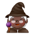 Emoji 🧙🏿 Mago: Carnagione Scura su Samsung One UI 1.0.