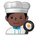 👨🏿‍🍳 Emoji Cocinero: Tono De Piel Oscuro en Samsung One UI 1.0.