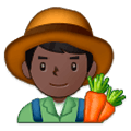 Emoji 👨🏿‍🌾 Contadino: Carnagione Scura su Samsung One UI 1.0.