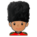 💂🏽‍♂️ Emoji Guardia Hombre: Tono De Piel Medio en Samsung One UI 1.0.
