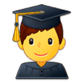 Emoji 👨‍🎓 Studente su Samsung One UI 1.0.