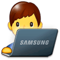 Émoji 👨‍💻 Informaticien sur Samsung One UI 1.0.