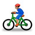 🚴🏽‍♂️ Emoji Homem Ciclista: Pele Morena na Samsung One UI 1.0.