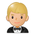 🤵🏼 Emoji Persona Con Esmoquin: Tono De Piel Claro Medio en Samsung One UI 1.0.