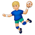 🤾🏼‍♂️ Emoji Hombre Jugando Al Balonmano: Tono De Piel Claro Medio en Samsung One UI 1.0.