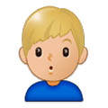 🙎🏼‍♂️ Emoji Hombre Haciendo Pucheros: Tono De Piel Claro Medio en Samsung One UI 1.0.