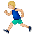 🏃🏼‍♂️ Emoji Hombre Corriendo: Tono De Piel Claro Medio en Samsung One UI 1.0.