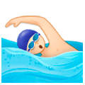 Emoji 🏊🏻‍♂️ Nuotatore: Carnagione Chiara su Samsung One UI 1.0.