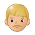 Emoji 👨🏼 Uomo: Carnagione Abbastanza Chiara su Samsung One UI 1.0.