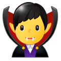 🧛‍♂️ Emoji männlicher Vampir Samsung One UI 1.0.