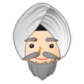 👳🏻‍♂️ Emoji Mann mit Turban: helle Hautfarbe Samsung One UI 1.0.