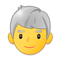 👨‍🦳 Emoji Homem: Cabelo Branco na Samsung One UI 1.0.