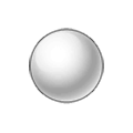 Emoji ⚬ Cerchio bianco medio piccolo su Samsung One UI 1.0.
