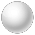 Emoji ⚪ Cerchio Bianco su Samsung One UI 1.0.
