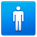 🚹 Emoji Banheiro Masculino na Samsung One UI 1.0.