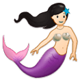 🧜🏻 Emoji Persona Sirena: Tono De Piel Claro en Samsung One UI 1.0.