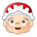 Emoji 🤶🏻 Mamma Natale: Carnagione Chiara su Samsung One UI 1.0.