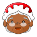 Emoji 🤶🏾 Mamma Natale: Carnagione Abbastanza Scura su Samsung One UI 1.0.