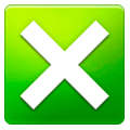 ❎ Emoji Kreuzsymbol im Quadrat Samsung One UI 1.0.