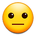 Emoji 😐 Faccina Neutra su Samsung One UI 1.0.