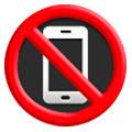 Emoji 📵 Simbolo Che Vieta L’utilizzo Dei Telefoni Cellulari su Samsung One UI 1.0.