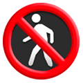 🚷 Emoji Prohibido El Paso De Peatones en Samsung One UI 1.0.