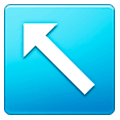 ↖️ Emoji Flecha Hacia La Esquina Superior Izquierda en Samsung One UI 1.0.