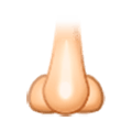 Emoji 👃🏻 Naso: Carnagione Chiara su Samsung One UI 1.0.