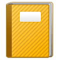 📔 Emoji Cuaderno Con Tapa Decorativa en Samsung One UI 1.0.