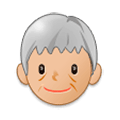 Émoji 🧓🏼 Personne âgée : Peau Moyennement Claire sur Samsung One UI 1.0.