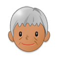 🧓🏽 Emoji älterer Erwachsener: mittlere Hautfarbe Samsung One UI 1.0.