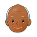 👴🏾 Emoji Anciano: Tono De Piel Oscuro Medio en Samsung One UI 1.0.