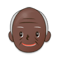 👴🏿 Emoji Anciano: Tono De Piel Oscuro en Samsung One UI 1.0.