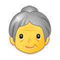 👵 Emoji ältere Frau Samsung One UI 1.0.