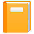 📙 Emoji orangefarbenes Buch Samsung One UI 1.0.