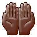 🤲🏿 Emoji Handflächen nach oben: dunkle Hautfarbe Samsung One UI 1.0.