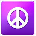 ☮️ Emoji Friedenszeichen Samsung One UI 1.0.