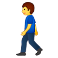 🚶 Emoji Fußgänger(in) Samsung One UI 1.0.