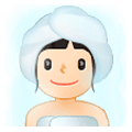 Emoji 🧖🏻 Persona In Sauna: Carnagione Chiara su Samsung One UI 1.0.