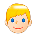 Émoji 👱🏻 Personne Blonde : Peau Claire sur Samsung One UI 1.0.