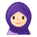 🧕🏻 Emoji Frau mit Kopftuch: helle Hautfarbe Samsung One UI 1.0.