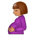 🤰🏽 Emoji schwangere Frau: mittlere Hautfarbe Samsung One UI 1.0.