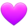 💜 Emoji lila Herz Samsung One UI 1.0.