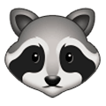 Emoji 🦝 Procione su Samsung One UI 1.0.