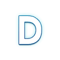 🇩 Emoji Letra do símbolo indicador regional D na Samsung One UI 1.0.