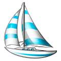 Emoji ⛵ Barca A Vela su Samsung One UI 1.0.