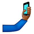🤳🏾 Emoji Selfie: Pele Morena Escura na Samsung One UI 1.0.