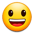 😃 Emoji Cara Sonriendo Con Ojos Grandes en Samsung One UI 1.0.