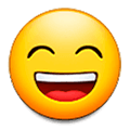 😄 Emoji grinsendes Gesicht mit lachenden Augen Samsung One UI 1.0.